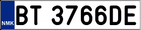 Trailer License Plate